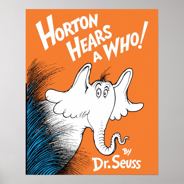 Affiche Dr Seuss | Horton Entend un qui livre (Devant)