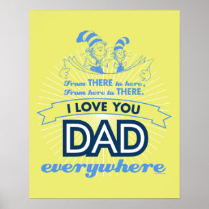 Affiche Dr Seuss   Je t'aime Papa partout
