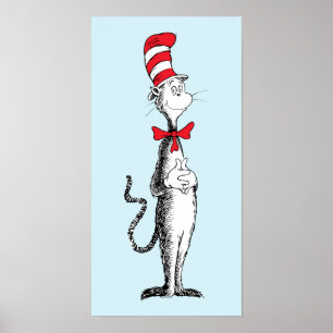Affiche Dr. Seuss Le Chat dans le Chapeau Debout Fier