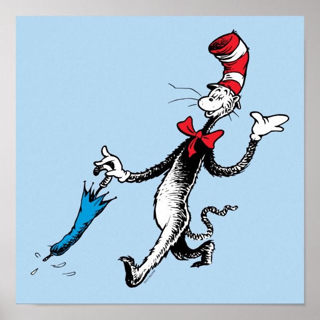 Affiche Dr. Seuss | Le Chat dans le Chapeau Marche au para (Devant)