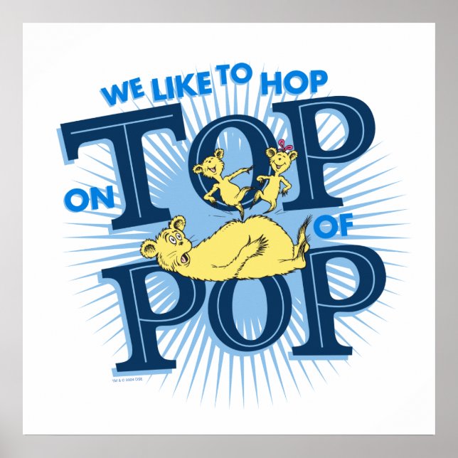 Affiche Dr. Seuss | Nous aimons sauter sur Pop (Devant)
