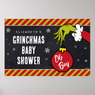 Affiche Dr Seuss Oh Boy Grinch Baby shower
