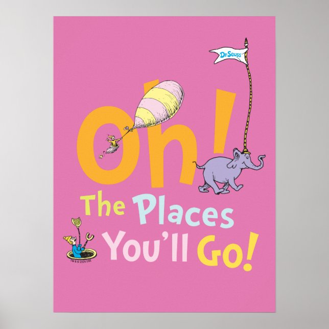 Affiche Dr. Seuss | Oh ! Le défilé des lieux (Devant)