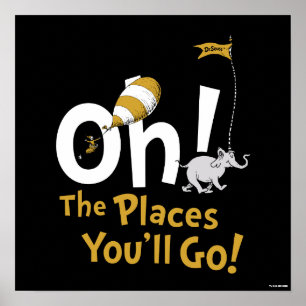 Affiche Dr. Seuss   Oh, The Places You'll Go! Rétro
