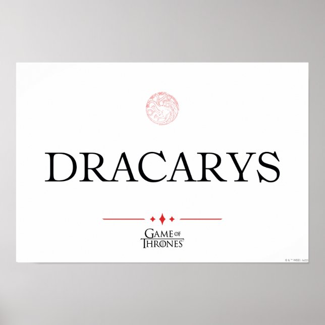 Affiche Dracarys (Devant)