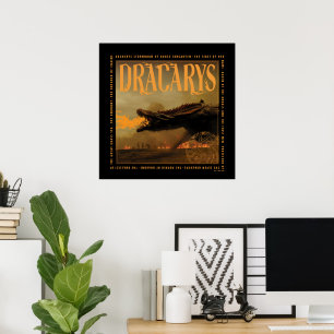 Affiche "Dracarys" Drogon Breathing Fire Graphic