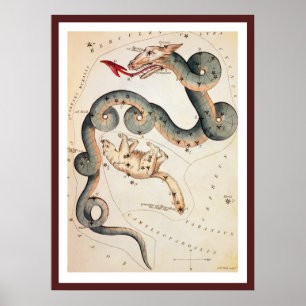 Affiche Draco et Ursa Minor par Sidney Hall