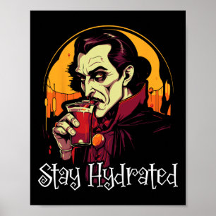 Affiche Dracula Halloween Trick Ou Treat Éffrayant Vamp