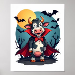 Affiche Dracula vache se lève