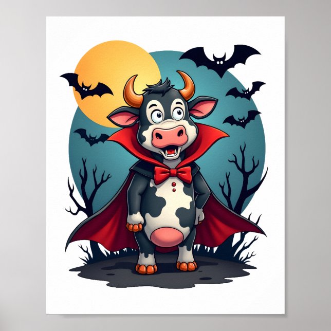 Affiche Dracula vache se lève (Devant)