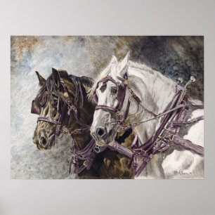 Affiche Draft Horse Team