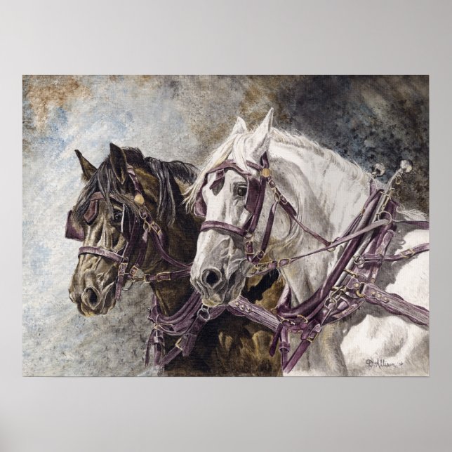 Affiche Draft Horse Team (Devant)