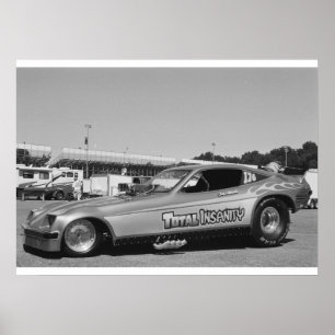 Affiche Drag vintage - Chevy Monza Funny Car