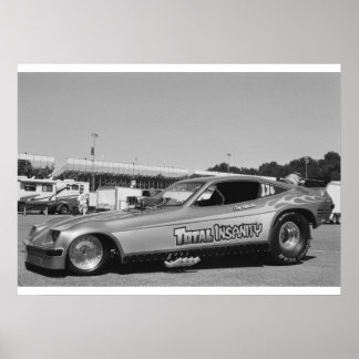 Affiche Drag vintage - Chevy Monza Funny Car