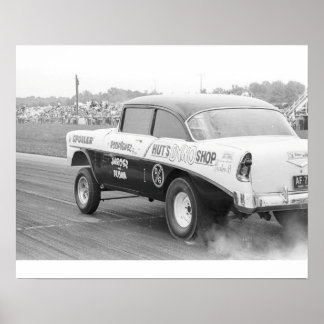 Affiche Drag vintage - Dyno '56 Chevy Gasser de la cabane