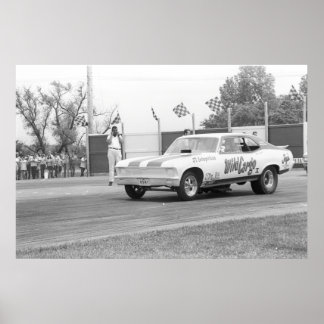 Affiche Drag vintage - "Wild Cargo" Chevy Nova Funny car