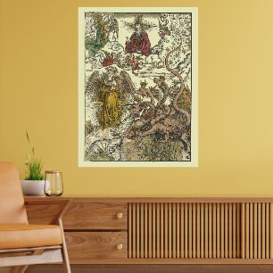 Affiche Dragon à sept têtes par Albrecht Dürer
