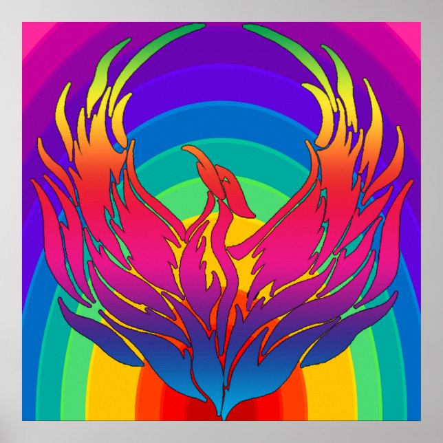 Affiche Dragon arc-en-ciel (Devant)