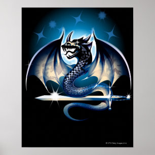 Affiche Dragon avec épée
