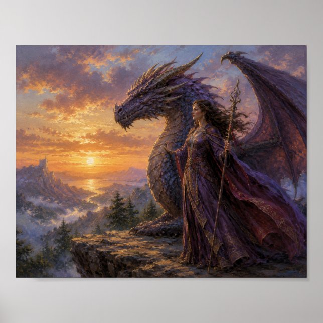Affiche Dragon avec son maître (Devant)