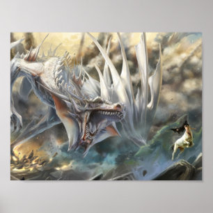 Affiche Dragon blanc