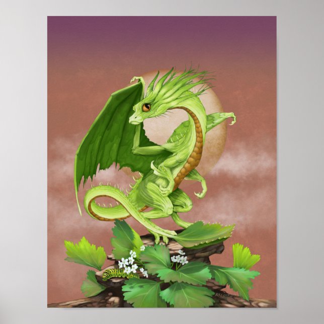 Affiche Dragon céleri 11x14 (4x6 et supérieur) (Devant)