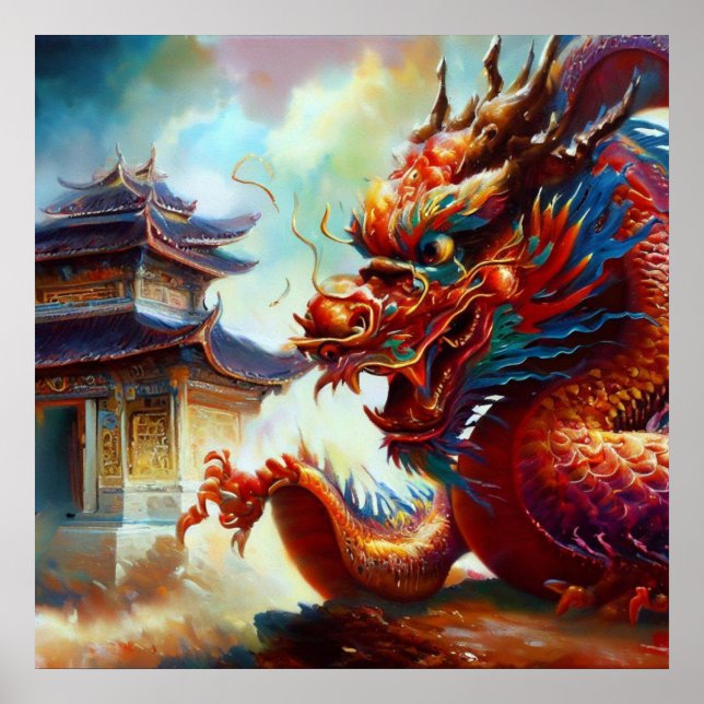Affiche Dragon chinois (11) (Devant)