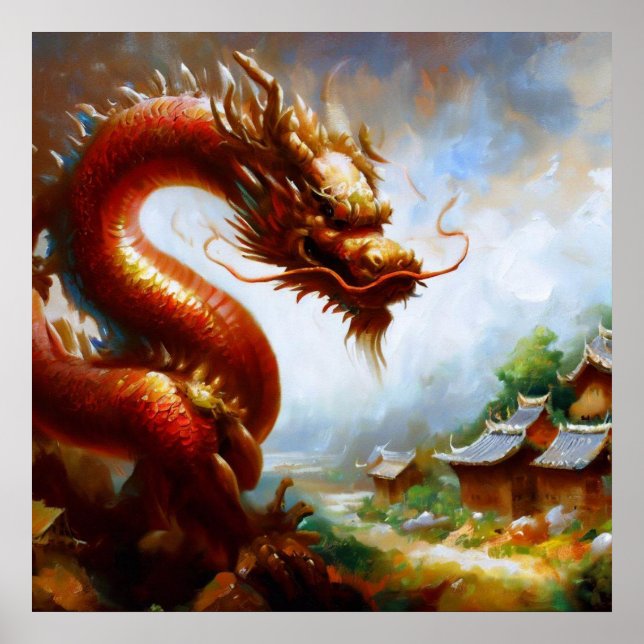 Affiche Dragon chinois (24) (Devant)