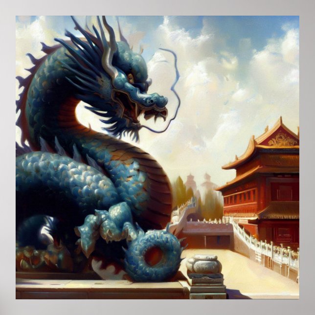 Affiche Dragon chinois (30) (Devant)