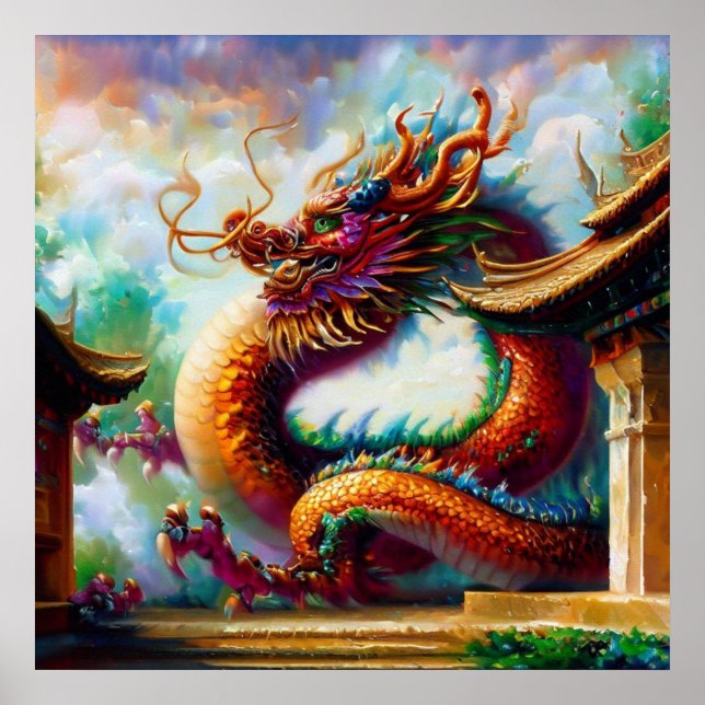 Affiche Dragon chinois (6) (Devant)