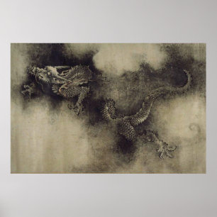 Affiche Dragon chinois de la dynastie Song par Chen Rong