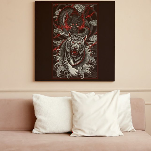 Affiche Dragon contre Tiger (Créateur téléchargé)