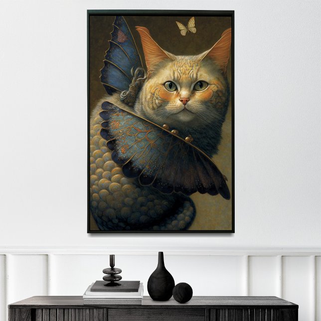 Affiche Dragon de chat adorable avec des ailes de papillon (Créateur téléchargé)