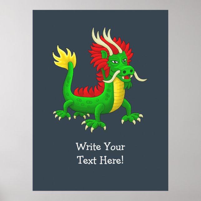 Affiche Dragon de jade chinois (Devant)