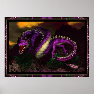 Affiche Dragon De L'Est Par Michelle Wilder