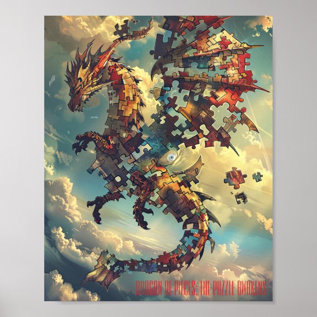 Affiche Dragon de puzzle Skybound (Devant)