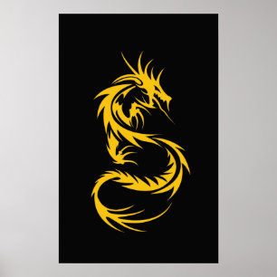 Affiche Dragon d'or