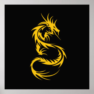 Affiche Dragon d'or