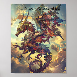 Affiche Dragon du Puzzle du ciel brisé