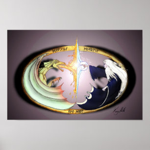 Affiche Dragon et MERLIN