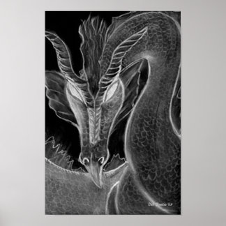 Affiche Dragon foncé