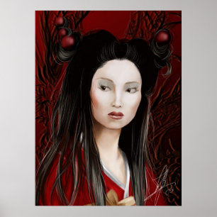 Affiche Dragon Geisha