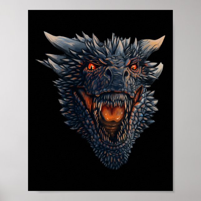 Affiche Dragon Head Sur Le Point De Faire Feu Sur Ses Enne (Devant)