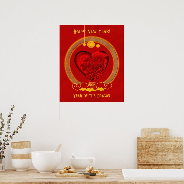 Affiche Dragon Heart, Année du Dragon (Cuisine)