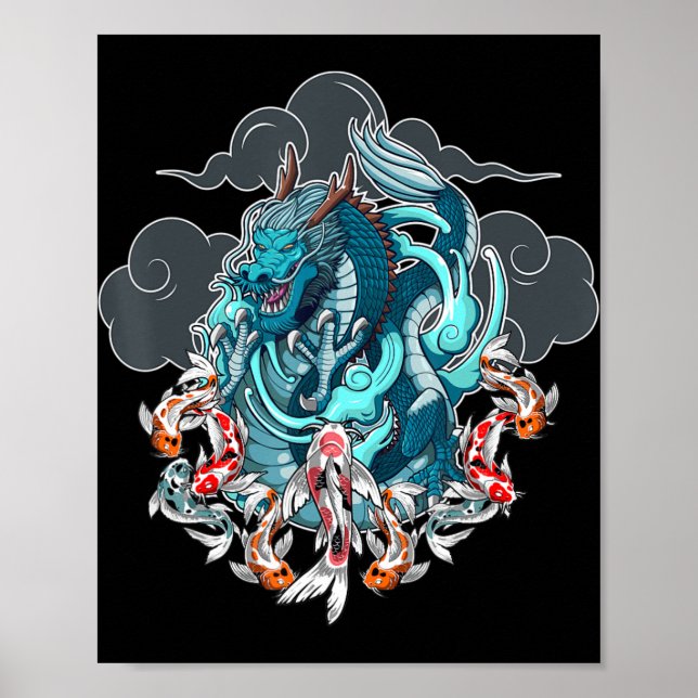 Affiche Dragon japonais Anime Japon Tattoo Anime Lover Cou (Devant)