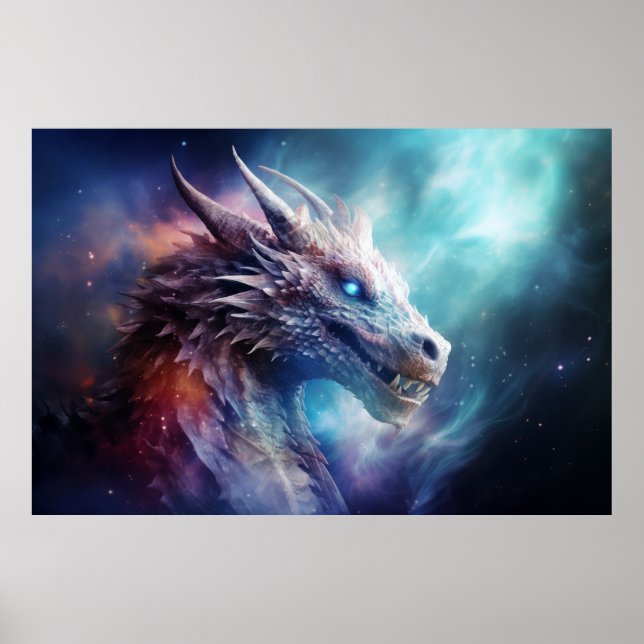 Affiche Dragon Légendaire Créature Fantastique World Wall  (Devant)