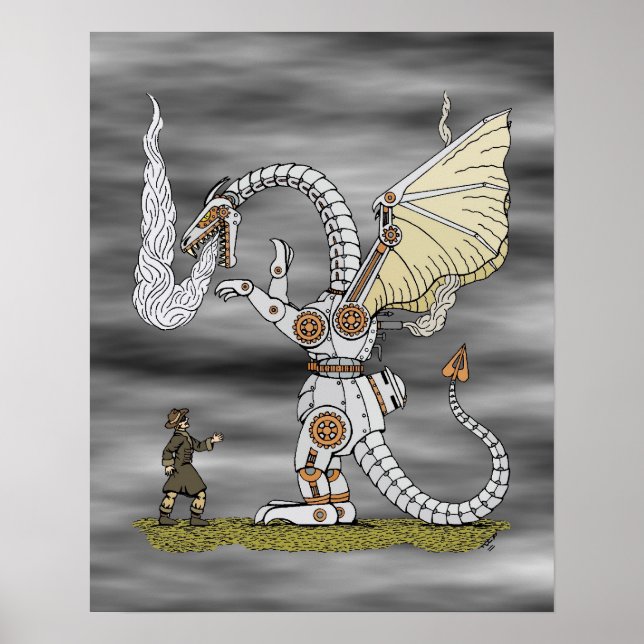 Affiche Dragon mécanique (Devant)