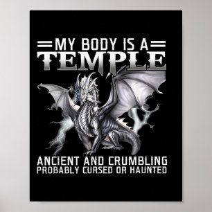 Affiche Dragon Mon Corps Est Un Temple Ancien Casse-Tête P