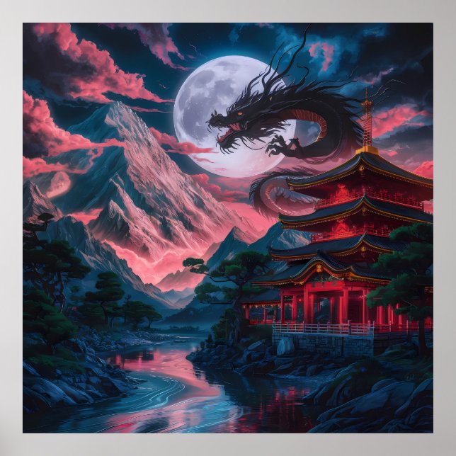 Affiche Dragon Moon Mountains (Devant)