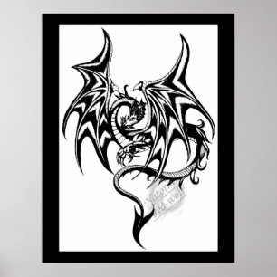Affiche Dragon noir